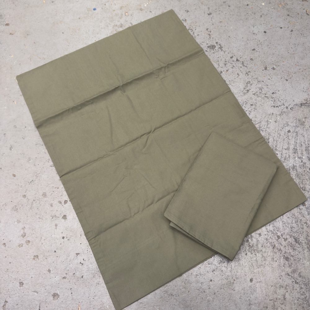 Quince Dusty Green Percale 100% Organic Cotton Standard Pillowcase Set of 2